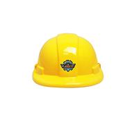 Sombrero de construcción para niños, Simulación de sombrero duro para niños Casco de seguridad Finición de rol de juego Juguete juguete creativo para niños regalo amarillo