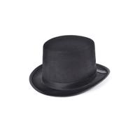 Sombrero de Copa Fieltro Negro Disfraz Adulto Willy Wonka Hombre Día Del Libro