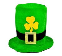 Sombrero de copa verde del duende, sombrero del día de San Patricio, Sombrero de duende del día de San Patricio con hebilla dorada, Sombrero de copa del día de San Patricio, sombrero de duende para ad