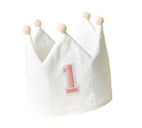 Sombrero de corona 3D de moda para bebés niñas de 0 a 1 año, gorro suave de primer cumpleaños, accesorios de fotografía, accesorios de fotografía para recién nacidos, sesión de fotos, tocado coronado