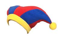 Sombrero de cosplay de Pomni de dibujos animados, sombrero de fiesta de disfraces de Pomni, sombrero de payaso de Halloween, a, 6 5/8-7 1/8