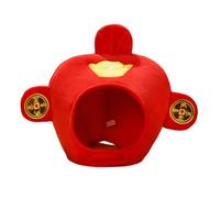 Sombrero de cosplay, sombreros cosplay para hombres - trajes de tocado de felpa,Festival de primavera Fiestas de Año Nuevo Sombrero God Of Wealth Cosplay Sombrero para Stage Performance Props