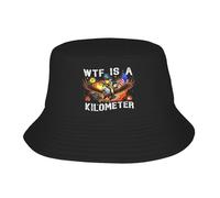 Sombrero de Cubo Americano patriótico Divertido Unisex WTF es un kilómetro Gorra de Pescador al Aire Libre Visera de Pesca para Hombres y Mujeres Gorra gráfica de Moda Sombrero de cumpleaños