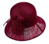 Sombrero de Cubo de Hilo con calcomanías de Flores Cubo de Flexible Transparente para fotografía de para Mujeres Protecciones de para Ancha para protección de Playa