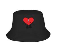 Sombrero de Cubo de Pareja Unisex Un Halloween Sin Ti Bads Heart Bunnys Sombreros de Pescador Plegables Suaves Gorra de Pesca Divertida de Verano Patrón Hawaii Sombrero de Sol Sombrero de cumpleaños