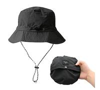 Sombrero de Cubo Gorra de Fiesta Sombrero de Pescador Sombrero de Safari de Secado rápido Sun Protección UV Mesh Boonie Hat con Correa de Barbilla Ajustable Impermeable Transpirable (Gris)