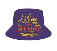 Sombrero de Cubo I Love My Kids Go Back to School Moda Unisex Packable Travel Sun Caps Adolescentes Mujeres Hombres Novedad Sombreros al Aire Libre