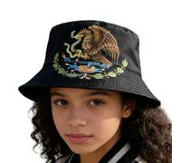 Sombrero de Cubo para Mujer - Gorro Unisex con Bandera de México | Gorra de dor para Exteriores,para Mujeres y Hombres Eventos al Aire Libre Senderismo Camping Verano Fútbol