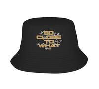 Sombrero de Cubo T8 So Close To What Tate McRae Unisex para Sombreros de Pescador Unisex Gorras de Viaje de Moda Gorras de Visera con patrón de Pliegue Suave al Aire Libre Sombreros de cumpleaños