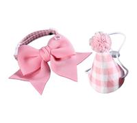 Sombrero de cumpleaños para perros pequeños,Sombrero de cumpleaños para mascotas - Sombreros de vacaciones Sombreros lindos del gato de la venda | Pajarita para mascotas, sombreros de cumpleaños a cua