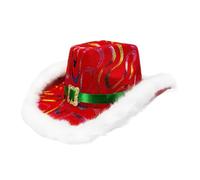Sombrero de de Papá Noel Accesorios Festivos para Disfraces del Oeste