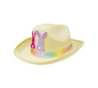 Sombrero de de Pascua con orejas de conejo, bonito disfraz de vaquera para niños, accesorio divertido para de Pascua, cumpleaños, Carnival, reuniones familiares, traje de de