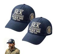 Sombrero de declaración Diaria del Gobierno Fuck ME, no Necesito Gorra de declaración Sexual, Gorra de Humor de rebelión (2PCS)