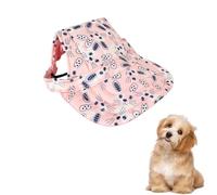 Sombrero de deporte transpirable, gorra de béisbol para perros ajustable, perro de verano de viaje con agujeros para los oídos, para actividades al aire libre (rosa claro, M)