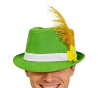 Sombrero de | Disfraz de trébol irlandés de San Patricio, sombrero Fedora de tela de fieltro para adultos, hombres y mujeres, cabina de fotos, diario, escuela, juego, viajes, festival,