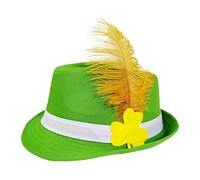 Sombrero de - Disfraz de trébol irlandés de San Patricio, sombrero verde para adultos con hebilla para hombres y mujeres, uso diario, sombreros de festival irlandés con uso de cosplay, traje de