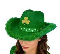 Sombrero De Disfraz de Verde Ajustable con Estampado de Trébol
