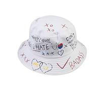 Sombrero de doble cara Sombrero de exterior Sombrero de viaje de lavabo Sombrero de viaje Actividades Cubo Sol Pescador Gorras de béisbol Guepardo Sombrero de cubo Niños, blanco, Talla única