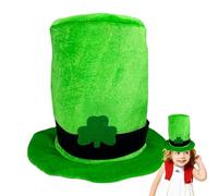 Sombrero de duelo verde - Leprechaun Cosplay Sombreros para hombres, sombrero de copa para el día de San Patricio, sombrero de manga corta para adultos, Mn, mujer, diseño de fieltro estructurado