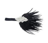 Sombrero de encaje y plumas para mujer, diadema de plumas para mujer, accesorio de peluquería para disfraz, accesorio de fiesta(YM210)