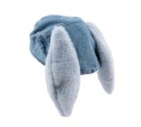 Sombrero de felpa de moda para niñas y mujeres, gorro de invierno y otoño, resistente al viento, pintor francés para ir de compras para mujeres, sombreros para mujeres a granel y niñas, a prueba, azul