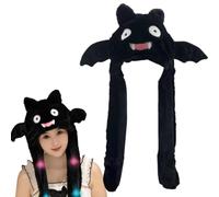 Sombrero de felpa | Divertidos y lindos accesorios de cosplay de fantasma | Sombreros de salto en movimiento de calavera de Halloween | para mujeres y hombres, hogar, viajes, escenario diario, cosplay