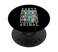 Sombrero de Fiesta de Animales de Granja Colorido con Cara de Vacas PopSockets PopGrip Adhesivo