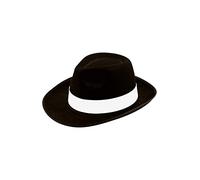 Sombrero de Gángster de Al Capone para hombre, de fieltro de los años 20, negro, de Michael Jackson, color negro, multicolor