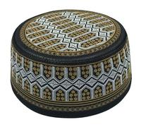 Sombrero de gasa con bordado islámico para mujer y hombre, sombrero tradicional étnico de oración, sombrero de iglesia, Nº 59, Nº 59