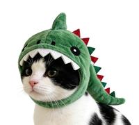 Sombrero de gato - Disfraz de con forma de dinosaurio ajustable, objetos de escena para disfraces de - Para conejito cachorro cosplay Halloween Navidad Pascua e invierno