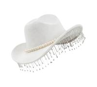 Sombrero de genérico para hombre, accesorios de de y tendencias, sombrero occidental con flecos de pedrería, para hombre, para festival de carnaval, conciertos, boda, celebración