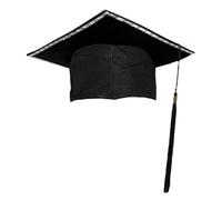 Sombrero de graduación genérico con - Sombrero de graduación iluminado con LED | Peluquería con pompón, accesorios para disfraces de universidad, decoración para fiestas de estudiantes y eventos