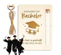 Sombrero de graduación - Porta rollo de dinero | Caja de madera para graduación | Suministros para la bendición de la ceremonia de graduación para estudiantes decoraciones de felicitaciones para