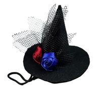 Sombrero de Halloween para mascotas, disfraz de sombrero de bruja para perro, adorable gorro, perfecto para fotos festivas, garantiza ternura instantánea, sonrisas y risas, fácil de poner