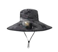 Sombrero De Hombre Transpirable Ligero Gorra Solar Con Ventilador | Protección solar ventilada para actividades al aire libre para senderismo camping pesca picnic playa excursión vacaciones