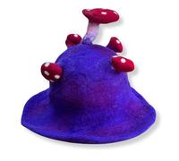 Sombrero de hongo de fieltro - Violeta intenso
