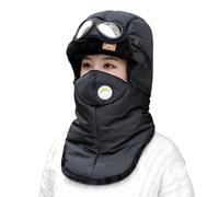 Sombrero de invierno - Algodón, 9,8 x 13,7 x 1,96 pulgadas, Thermal Hat Windproof Cold-Resistant | Detachable Neck Warmer With Integrated Goggles, Outdoor Winter Headwear For Riding, Camping, Cycling