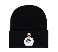 Sombrero de Invierno para Hombre Bad Bun. ny, Gorro de Invierno Transpirable y Ligero, Sombrero Elástico y Grueso, Regalos de Hip Hop y Rap(Black3)