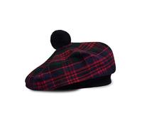Sombrero de Invierno Tam o' Shanter Tradicional escocés de Talla única en Muchos tartanes y Colores sólidos - - L, Multicolor, L