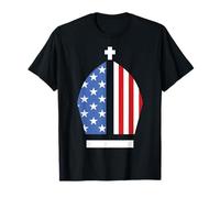 Sombrero de la bandera de Estados Unidos del Papa León XIV Primer Santo Padre Americano Camiseta