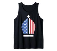 Sombrero de la bandera de Estados Unidos del Papa León XIV Primer Santo Padre Americano Camiseta sin Mangas