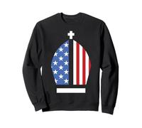 Sombrero de la bandera de Estados Unidos del Papa León XIV Primer Santo Padre Americano Sudadera