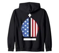 Sombrero de la bandera de Estados Unidos del Papa León XIV Primer Santo Padre Americano Sudadera con Capucha