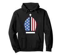 Sombrero de la bandera de Estados Unidos del Papa León XIV Primer Santo Padre Americano Sudadera con Capucha