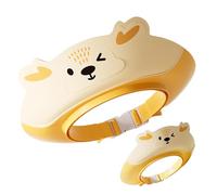 Sombrero de lavado de cabello para bebés, sombrero de ducha de baño de bebé - Visor de caricatura plegable Shampooing Protection de protección de la oreja Sombrero de lavado de la cabeza - Niños Niños