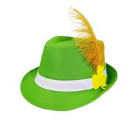 Sombrero De Lutin - Traje De Trébol Irlandés De San Patricio | Sombrero Alto Verde Con Hebilla Para Hombres Y Mujeres, Soporte De Foto En El Escenario Diario, Juego Escolar, Viajes, , Festival Y