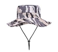 Sombrero de malla para el sol, sombrero de pesca al aire libre, secado de verano, gorras de béisbol, grandes sombreros de jardinería para hombre, gris, Talla única