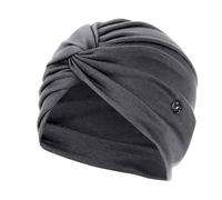 Sombrero de moda para mujer, color sólido, antibloqueo, casual, Baotou, diademas, antideslizantes, para mujer, gris oscuro, Talla única