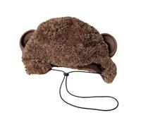 Sombrero de mono de gran tamaño con oreja, color sólido, para esquí, dibujos animados, accesorios para fotos al aire libre, envoltura para la cabeza para Halloween