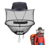 Sombrero de Mosquitera, Sombrero Antimosquito, Sombrero De Velo De Apicultor De Apicultura, Mosquitero Sombrero de Pesca, Mosquito Head Net Foldable Hat, para Pesca Cámping, Jardinería, Senderismo (B)